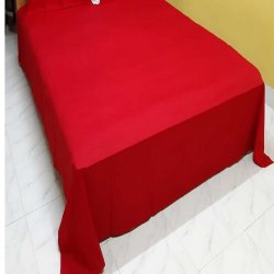 Bedsheet twill coton red 1